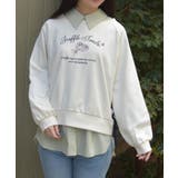 生成り | レースアップ刺繍トレーナー | axes femme