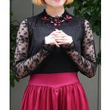 黒 | ローズ×リボン装飾インナー | axes femme