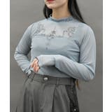ブルーグレー | スネークタトゥーシアープルオーバー | axes femme