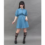 ブルーグリーン | フーディーカットミニワンピース | axes femme