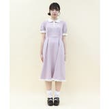 バイカラースムースポロワンピース | axes femme | 詳細画像4 