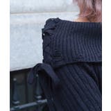 オフショルフリルニットチュニ | axes femme | 詳細画像11