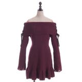 オフショルフリルニットチュニ | axes femme | 詳細画像15