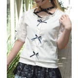 ローズ×リボンカットカーデ | axes femme | 詳細画像7