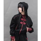 チャイナボタンＺＩＰパーカー | axes femme | 詳細画像8 