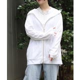 白 | UVカットジップパーカー | axes femme
