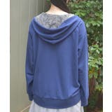 UVカットレースアップWジップパーカー | axes femme | 詳細画像4