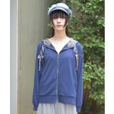 UVカットレースアップWジップパーカー | axes femme | 詳細画像5