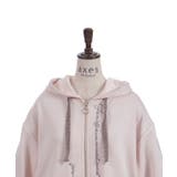 トーションレース刺繍パーカー | axes femme | 詳細画像9 