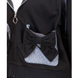 ドットチュール使いパーカー | axes femme | 詳細画像6 