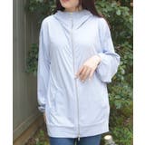 サックス | ＵＶカットロングパーカー | axes femme
