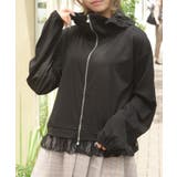 黒 | 機能付きレース使いパーカー | axes femme