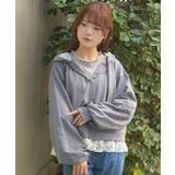 裾レースショートパーカー | axes femme | 詳細画像17