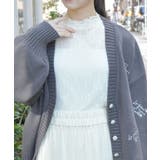 生成り | 連ボタン花レースインナー | axes femme