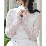 白 | プチローズレーストップス | axes femme