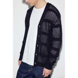 BLK | 透かし編み柄変化カーディガン | AZUL BY MOUSSY