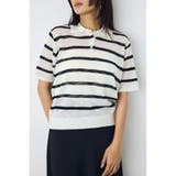 シアーポロニットトップス | AZUL BY MOUSSY | 詳細画像2 