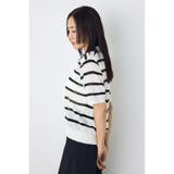 シアーポロニットトップス | AZUL BY MOUSSY | 詳細画像3 