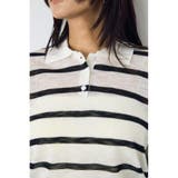 シアーポロニットトップス | AZUL BY MOUSSY | 詳細画像6 