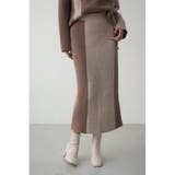 バイカラーIラインニットスカート | AZUL BY MOUSSY | 詳細画像21