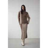 バイカラーIラインニットスカート | AZUL BY MOUSSY | 詳細画像24 