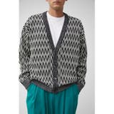 柄BLK5 | RETRO PATTERN CARDIGAN | AZUL BY MOUSSY