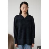 2WAYモヘヤライクVネックニットトップス | AZUL BY MOUSSY | 詳細画像17