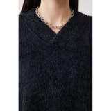 2WAYモヘヤライクVネックニットトップス | AZUL BY MOUSSY | 詳細画像20