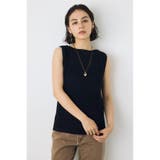 リネンライク畔編みノースリーブニットトップス | AZUL BY MOUSSY | 詳細画像2 