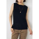 リネンライク畔編みノースリーブニットトップス | AZUL BY MOUSSY | 詳細画像3 