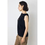 リネンライク畔編みノースリーブニットトップス | AZUL BY MOUSSY | 詳細画像4 