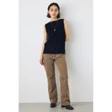 リネンライク畔編みノースリーブニットトップス | AZUL BY MOUSSY | 詳細画像6 