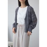 GRY | シアージップアップカーディガン | AZUL BY MOUSSY