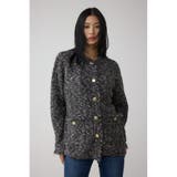 柄BLK5 | ツイードライクニットカーディガン | AZUL BY MOUSSY