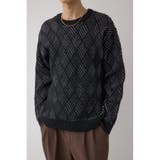 ダイヤ柄ニットトップス | AZUL BY MOUSSY | 詳細画像1 