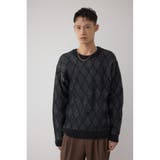 ダイヤ柄ニットトップス | AZUL BY MOUSSY | 詳細画像3 