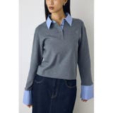 ポロカラーフハクドッキングニット | AZUL BY MOUSSY | 詳細画像21 