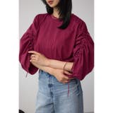 D/RED3 | ギャザースリーブカットトップス | AZUL BY MOUSSY