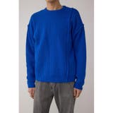 BLU | 編地ミックスニットトップス | AZUL BY MOUSSY