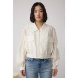 袖ギャザーショートブルゾン | AZUL BY MOUSSY | 詳細画像5