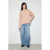 スウェットライクVネックニット | AZUL BY MOUSSY | 詳細画像4 