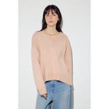 スウェットライクVネックニット | AZUL BY MOUSSY | 詳細画像6 