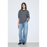 マルチボーダー長袖トップス | AZUL BY MOUSSY | 詳細画像4 