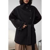 BLK | スタンドカラーウォッシャブルミディコート | AZUL BY MOUSSY