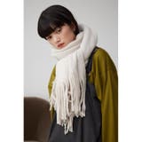 L/BEG1 | ニットフリンジストール | AZUL BY MOUSSY