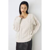 着丈バリエVネックニット | AZUL BY MOUSSY | 詳細画像3
