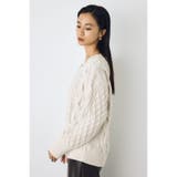 着丈バリエVネックニット | AZUL BY MOUSSY | 詳細画像5