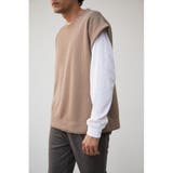 KNIT LIKE VEST SET LONG TEE | AZUL BY MOUSSY | 詳細画像11