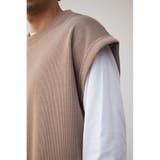 KNIT LIKE VEST SET LONG TEE | AZUL BY MOUSSY | 詳細画像19