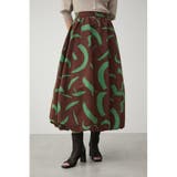 柄BRN5 | NATURE PATTERN BALLOON SKIRT | AZUL BY MOUSSY